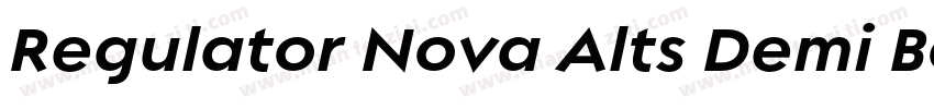 Regulator Nova Alts Demi Bold字体转换